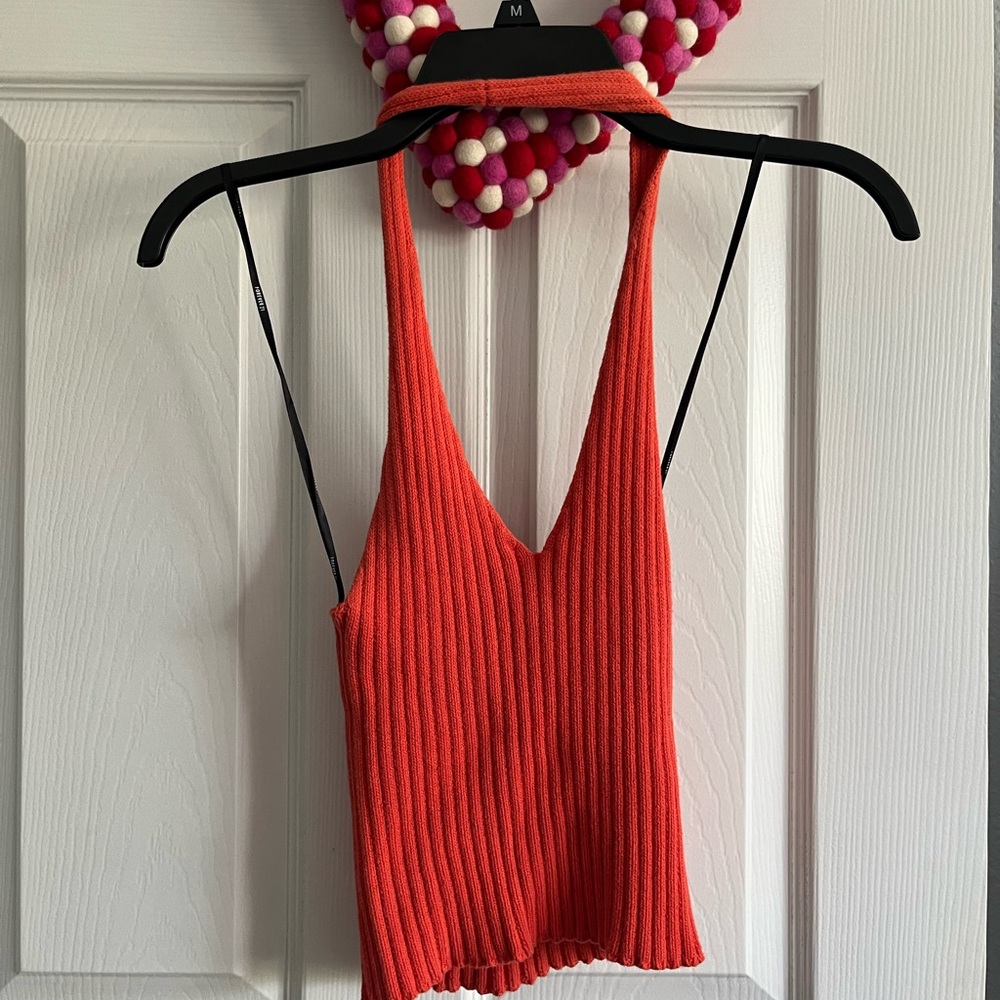 Orange tank top